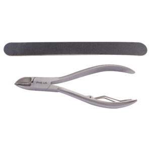Nail Nipper Plain handle 14cm & Emery board